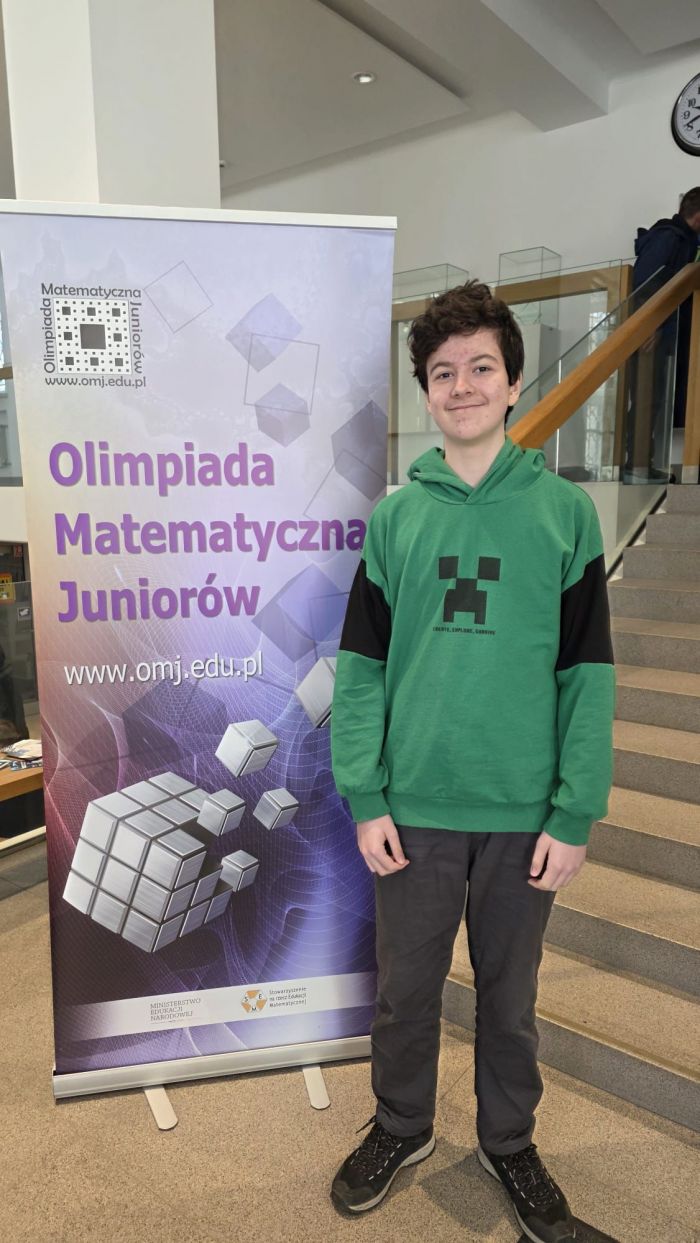 Laureat w Wojewódzkim Konkursie zDolny Ślązak z matematyki