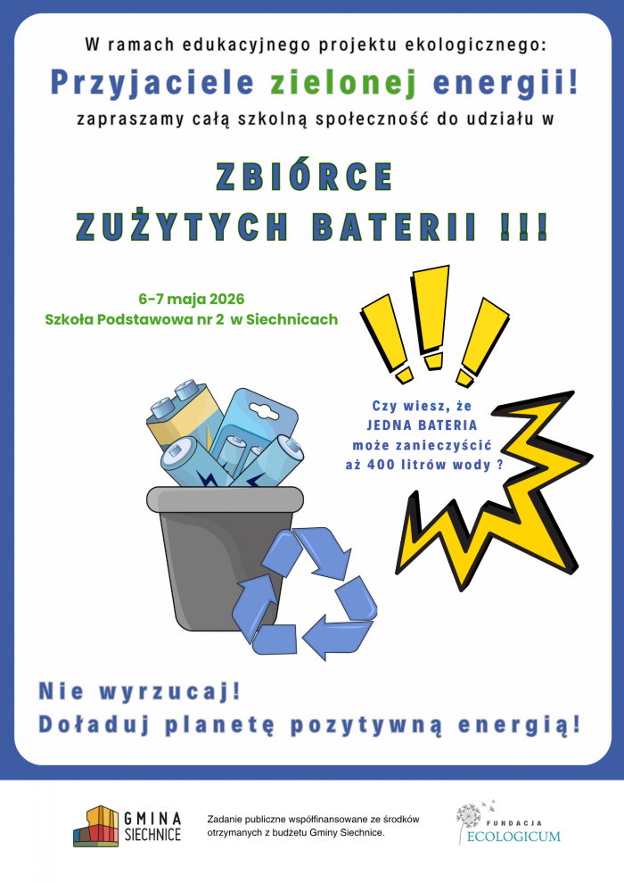 Zbiórka zużytych baterii