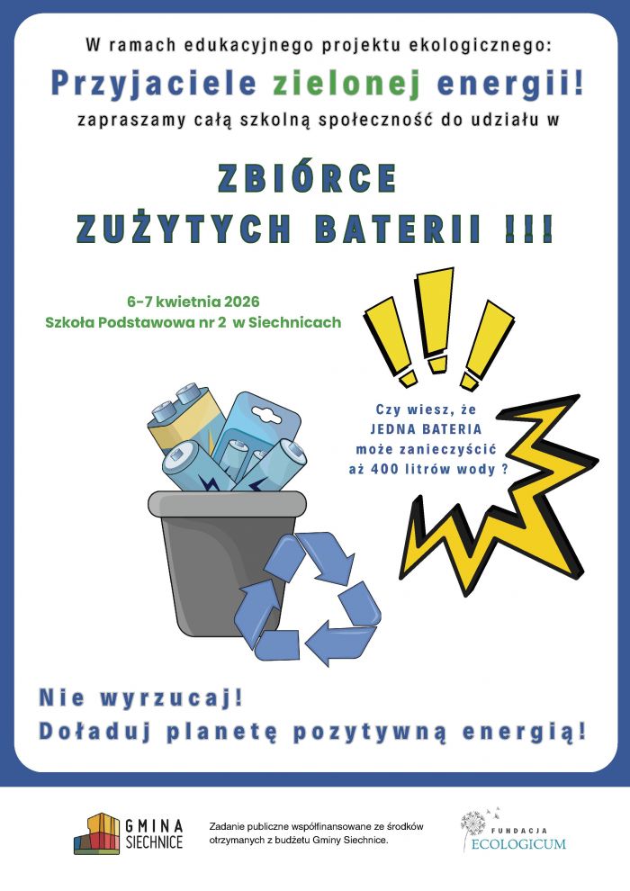 Zbiórka zużytych baterii