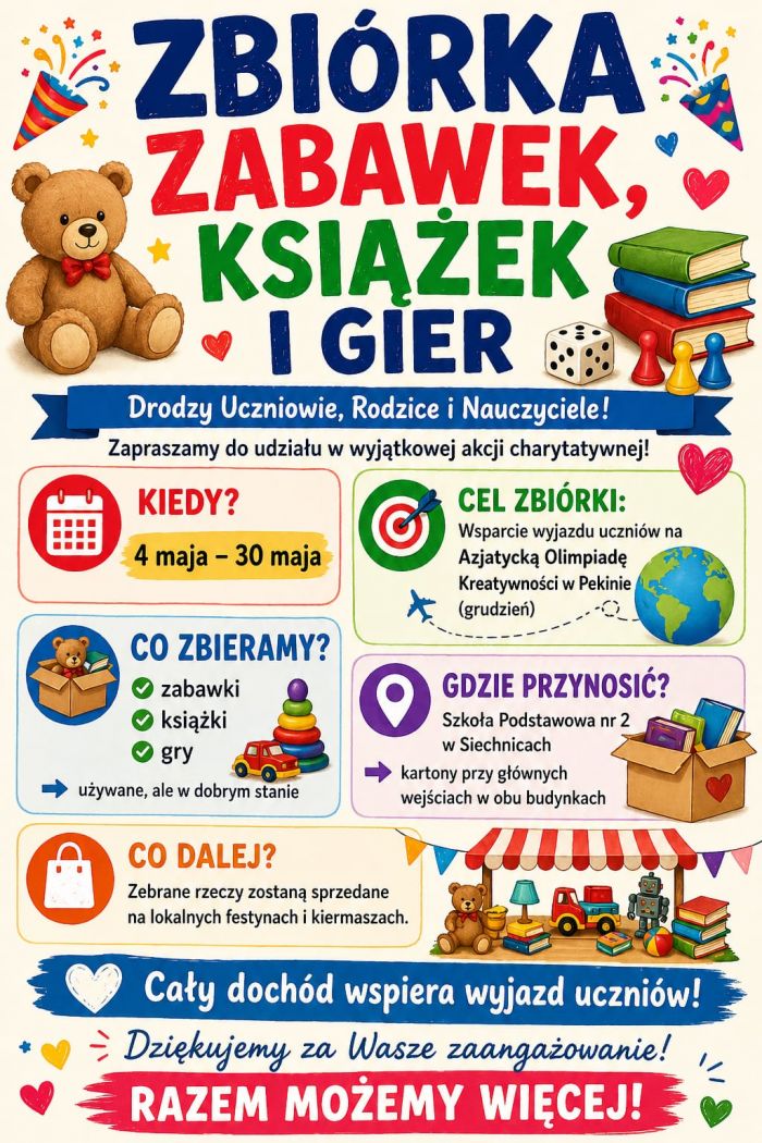 Zbiórka, zabawek, książęk i gier